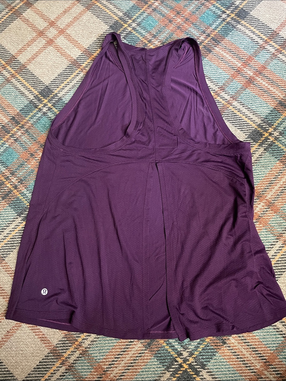 Purple Racerback Athletic Tank Top - Picture 2 of 3
